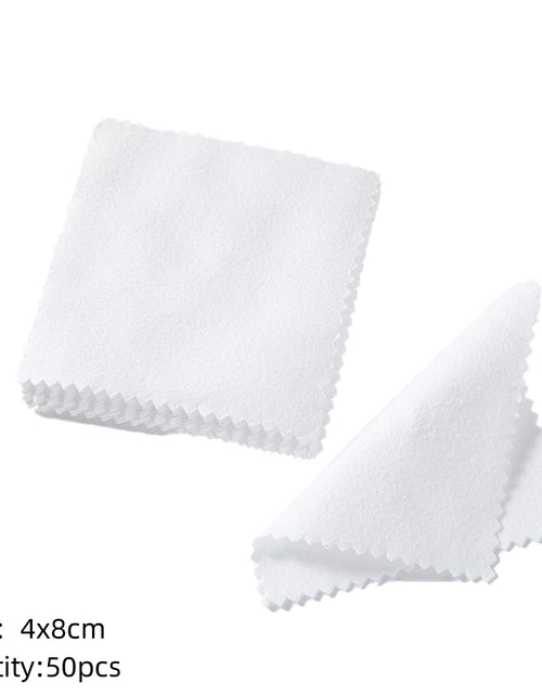Load image into Gallery viewer, 10/50Pc Silver Polish Cleaner Cloth Soft Clean Napkins Wipes for Silverware Gold Jewelry Tool Equipment Making Supplies Handmade
