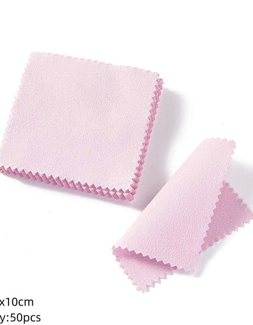 Load image into Gallery viewer, 10/50Pc Silver Polish Cleaner Cloth Soft Clean Napkins Wipes for Silverware Gold Jewelry Tool Equipment Making Supplies Handmade
