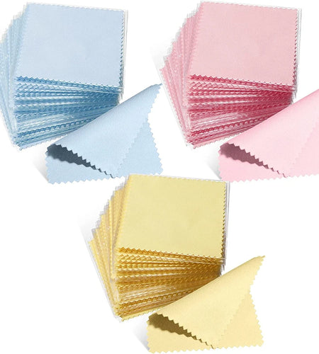 10/50Pc Silver Polish Cleaner Cloth Soft Clean Napkins Wipes for Silverware Gold Jewelry Tool Equipment Making Supplies Handmade