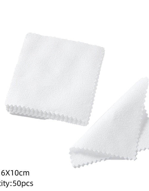 Load image into Gallery viewer, 10/50Pc Silver Polish Cleaner Cloth Soft Clean Napkins Wipes for Silverware Gold Jewelry Tool Equipment Making Supplies Handmade
