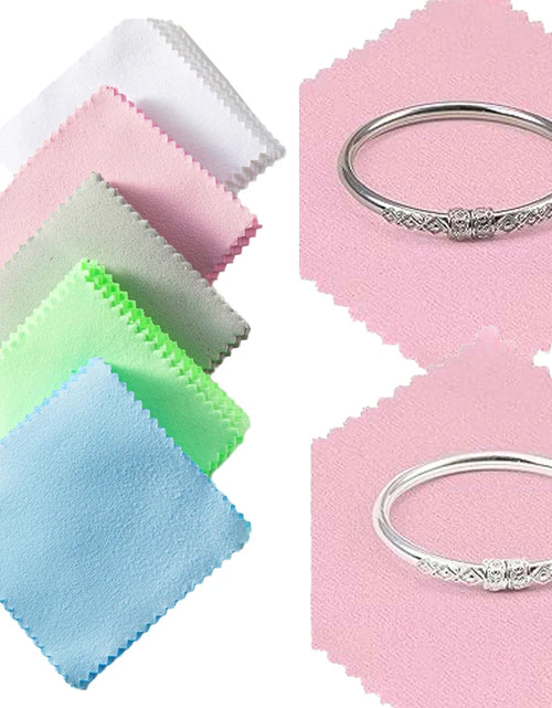 Load image into Gallery viewer, 10/50Pc Silver Polish Cleaner Cloth Soft Clean Napkins Wipes for Silverware Gold Jewelry Tool Equipment Making Supplies Handmade
