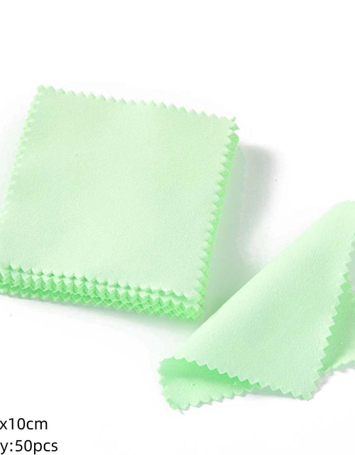 Load image into Gallery viewer, 10/50Pc Silver Polish Cleaner Cloth Soft Clean Napkins Wipes for Silverware Gold Jewelry Tool Equipment Making Supplies Handmade
