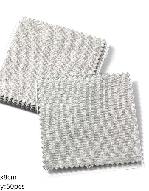 Load image into Gallery viewer, 10/50Pc Silver Polish Cleaner Cloth Soft Clean Napkins Wipes for Silverware Gold Jewelry Tool Equipment Making Supplies Handmade
