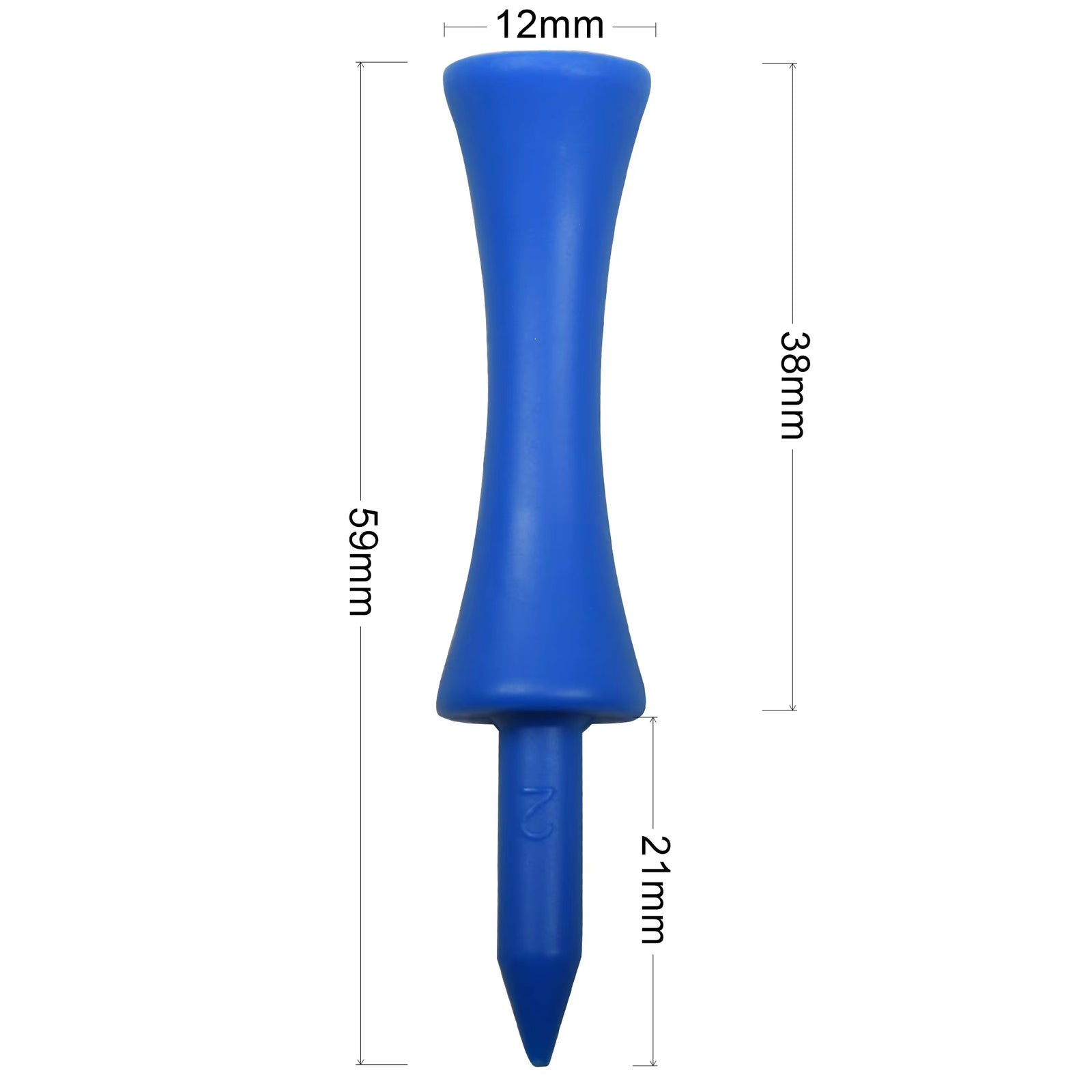 50Pcs Professional 59Mm Golf Tee Golf Supplies New Golf Practice Products Golf Accessories Golf Limit Nail Plastic Ball Holder
