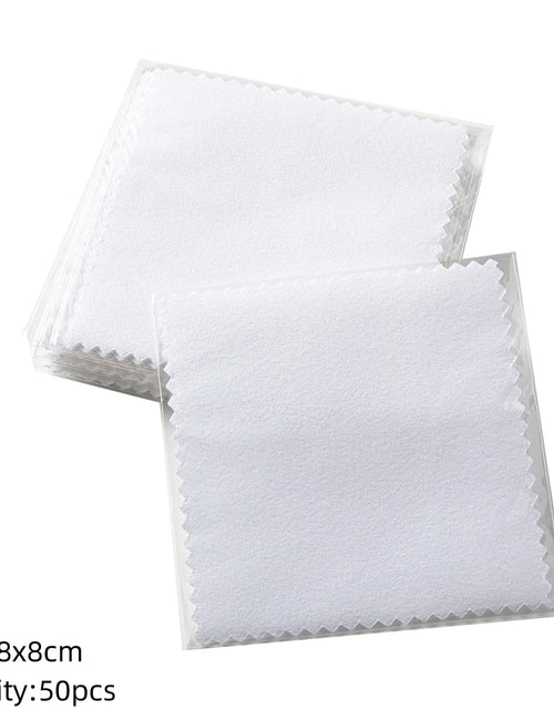 Load image into Gallery viewer, 10/50Pc Silver Polish Cleaner Cloth Soft Clean Napkins Wipes for Silverware Gold Jewelry Tool Equipment Making Supplies Handmade
